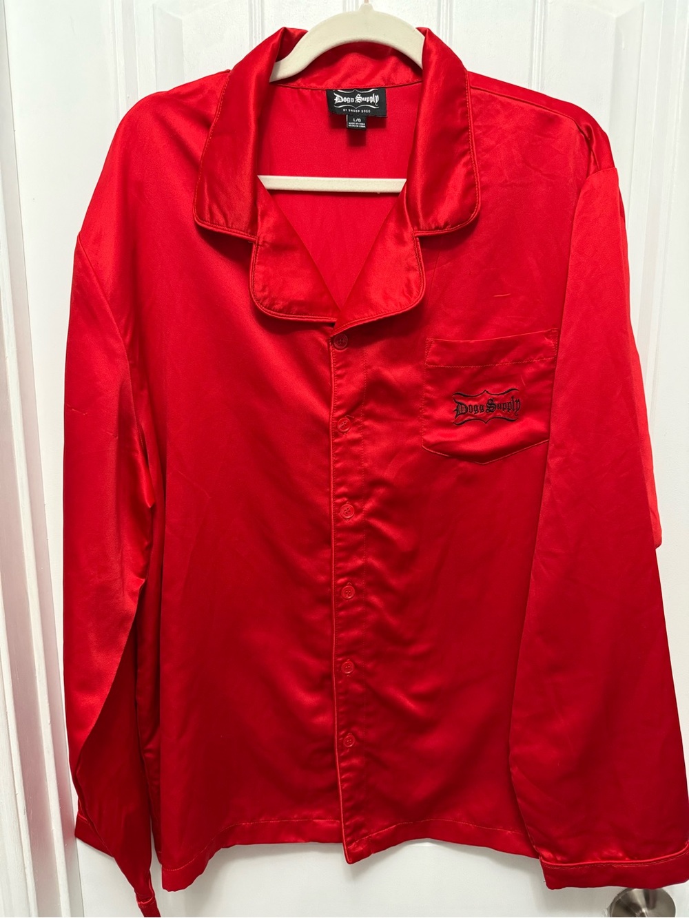 Dogg Supply by Snoop Dogg Poly Satin Sleep Wear Mens Size Large Top (47-15)